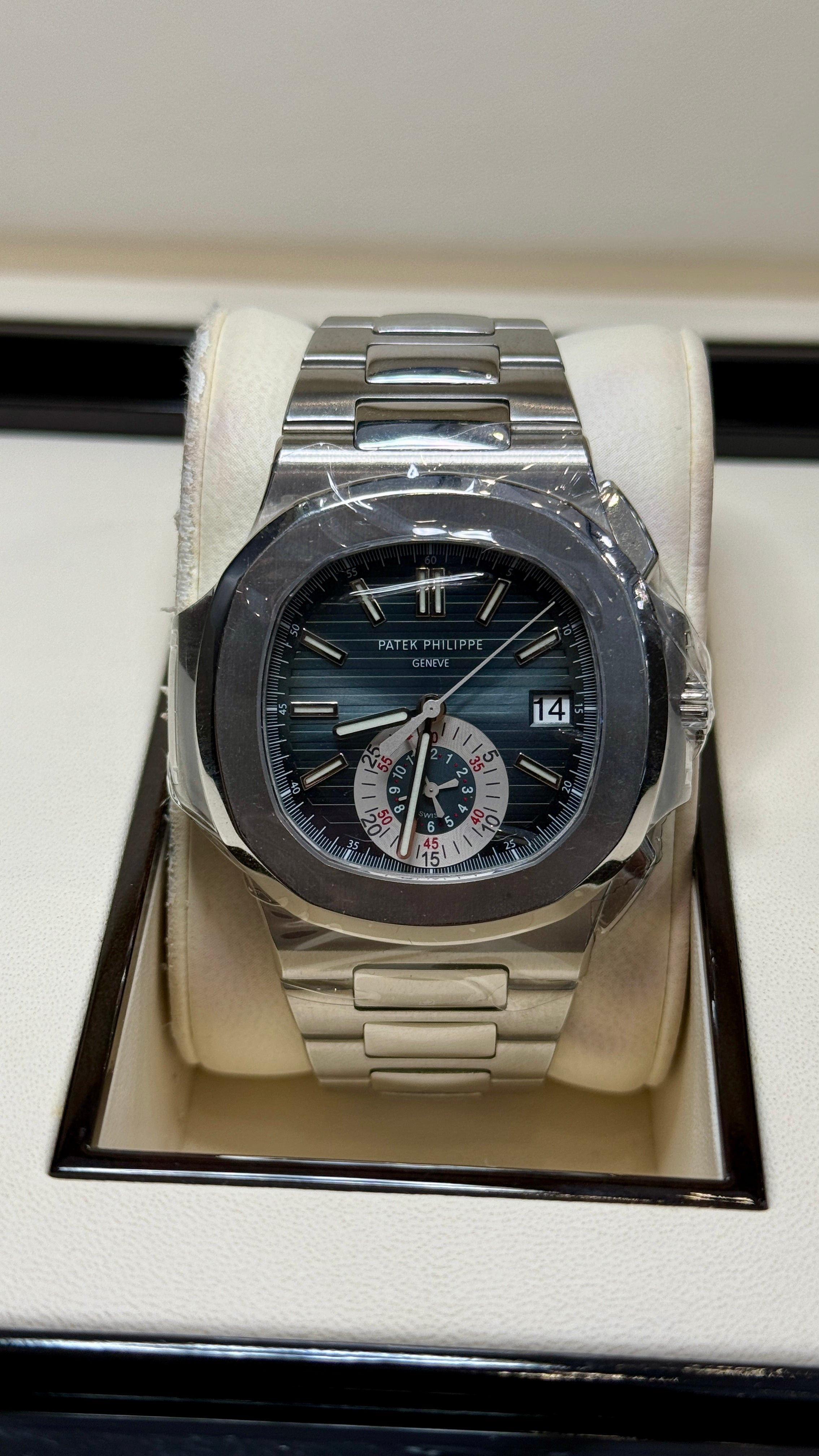 Patek Philippe 5980/1A-001 Nautilus Blue - with Box – Simon Diamond Inc